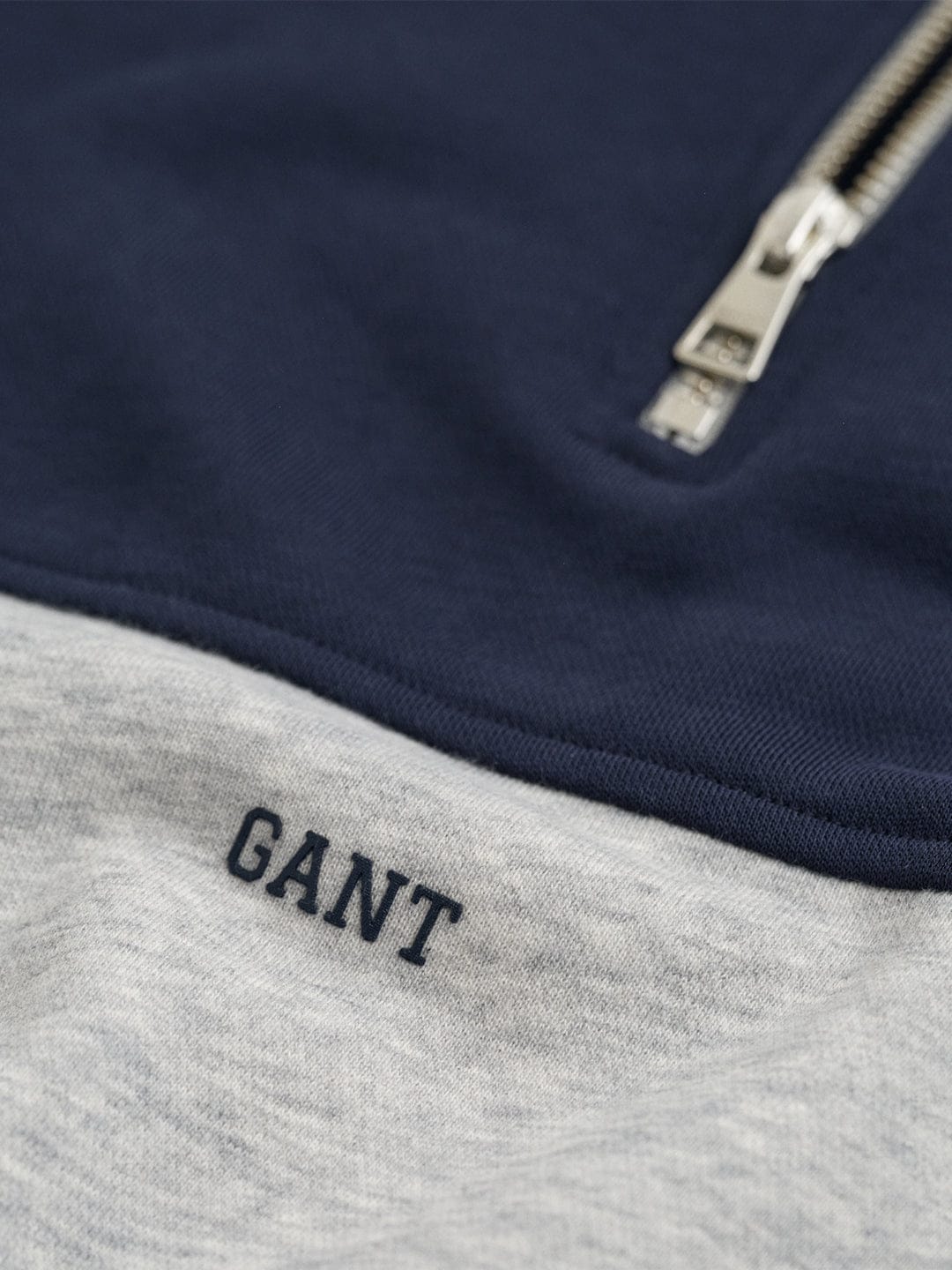 Gant Boys Grey Coloublocked Round Neck Sweatshirt