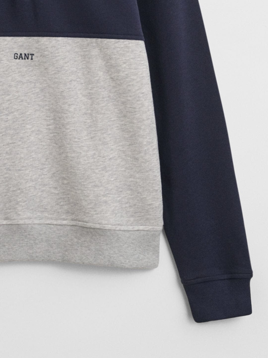 Gant Boys Grey Coloublocked Round Neck Sweatshirt
