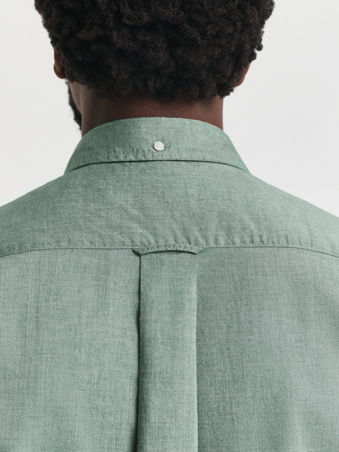 Gant Men Green Solid Collar Shirt