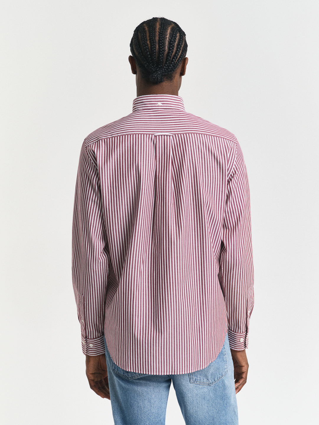 Gant Men Red Striped Collar Shirt