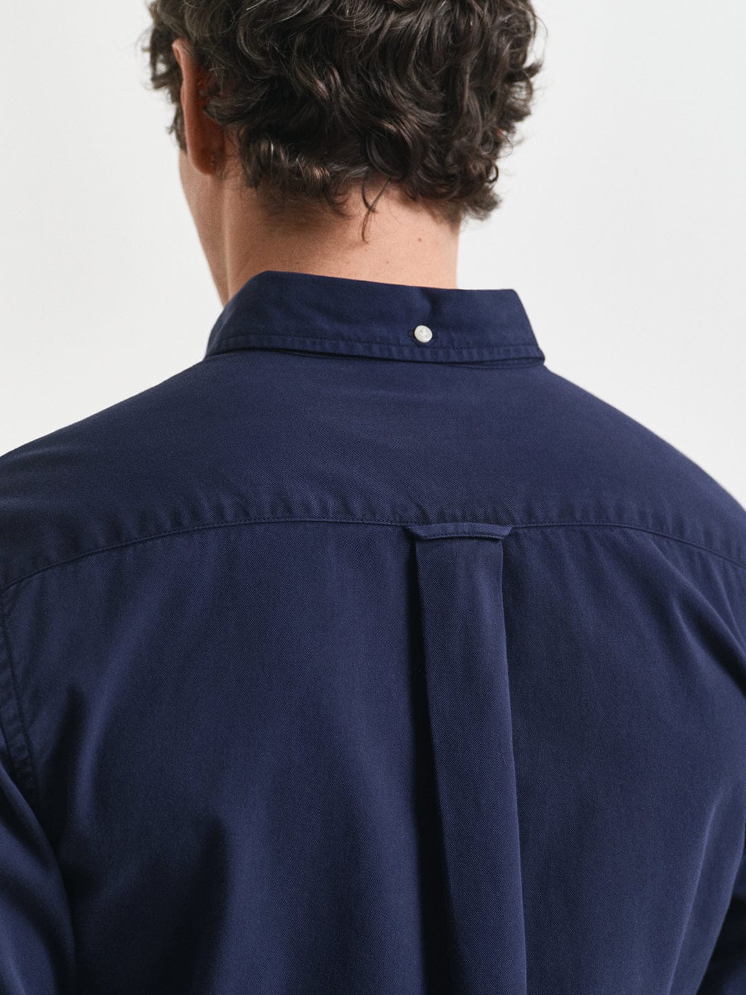 Gant Men Blue Solid Collar Shirt