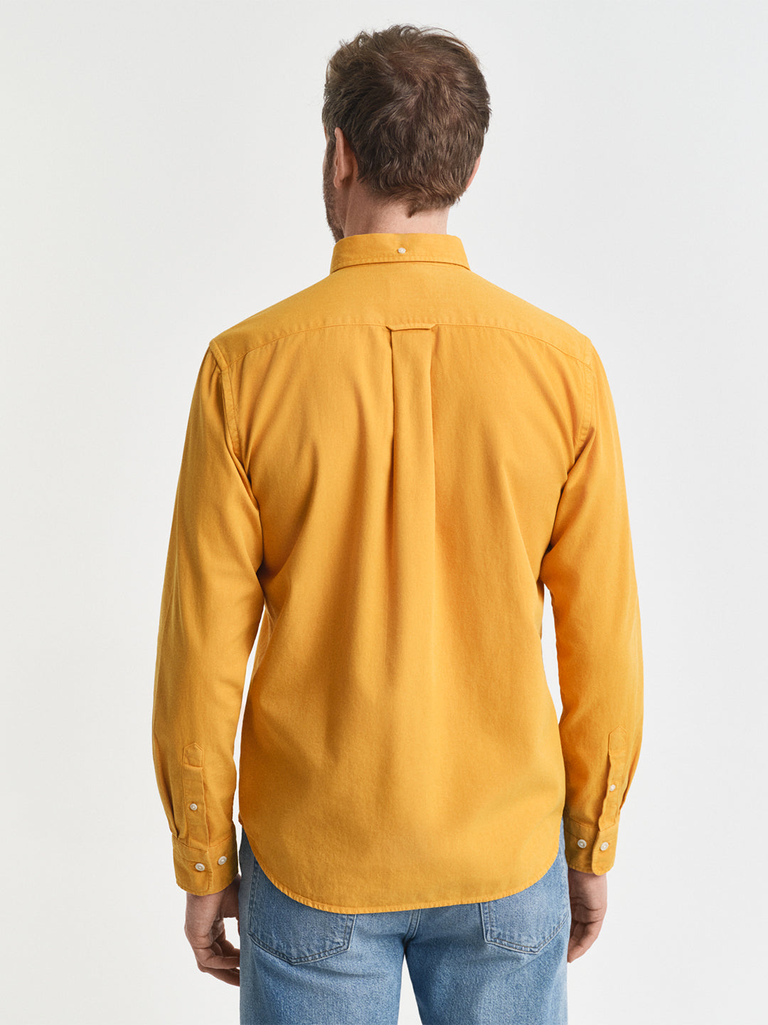 Gant Men Yellow Solid Collar Shirt