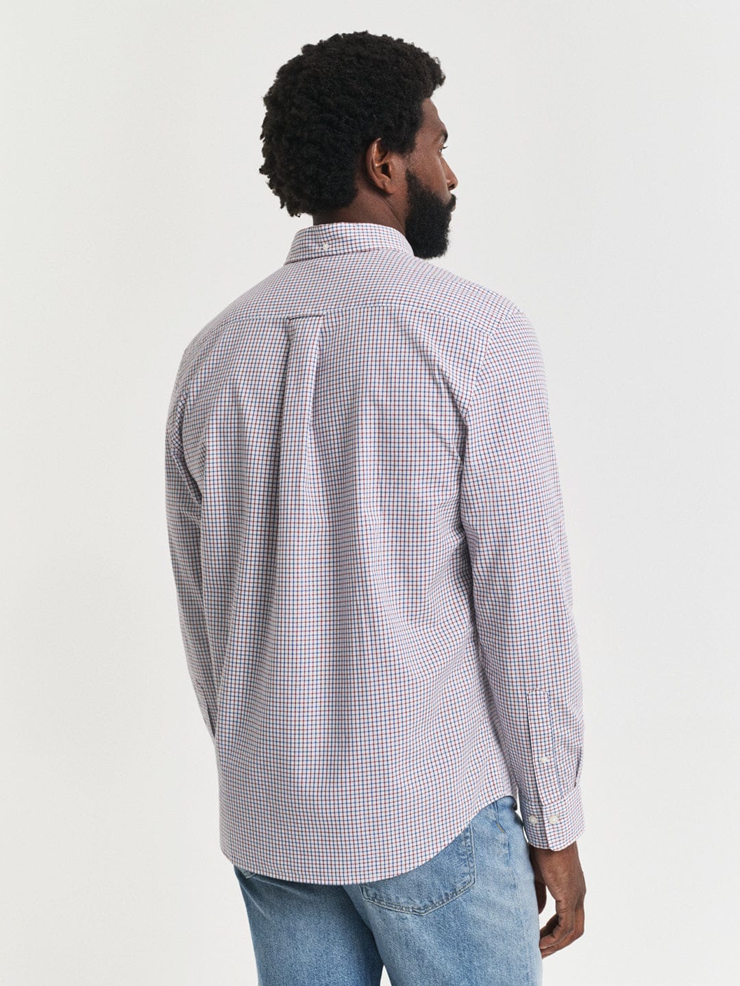 Gant Men Red Checks Collar Shirt