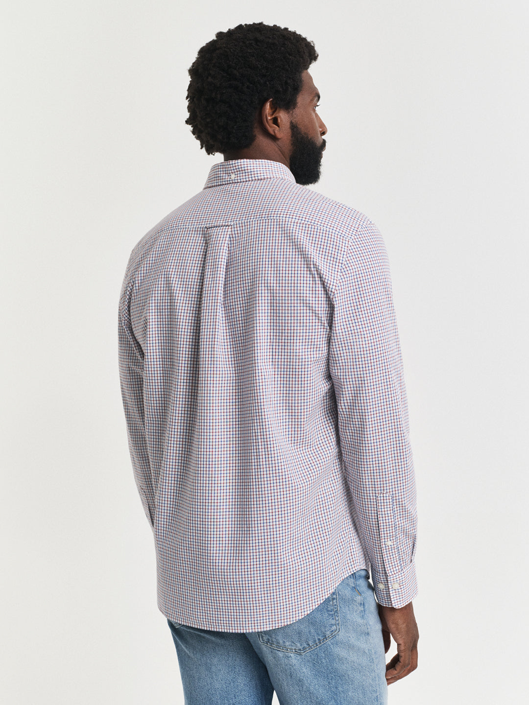 Gant Men Red Checks Collar Shirt