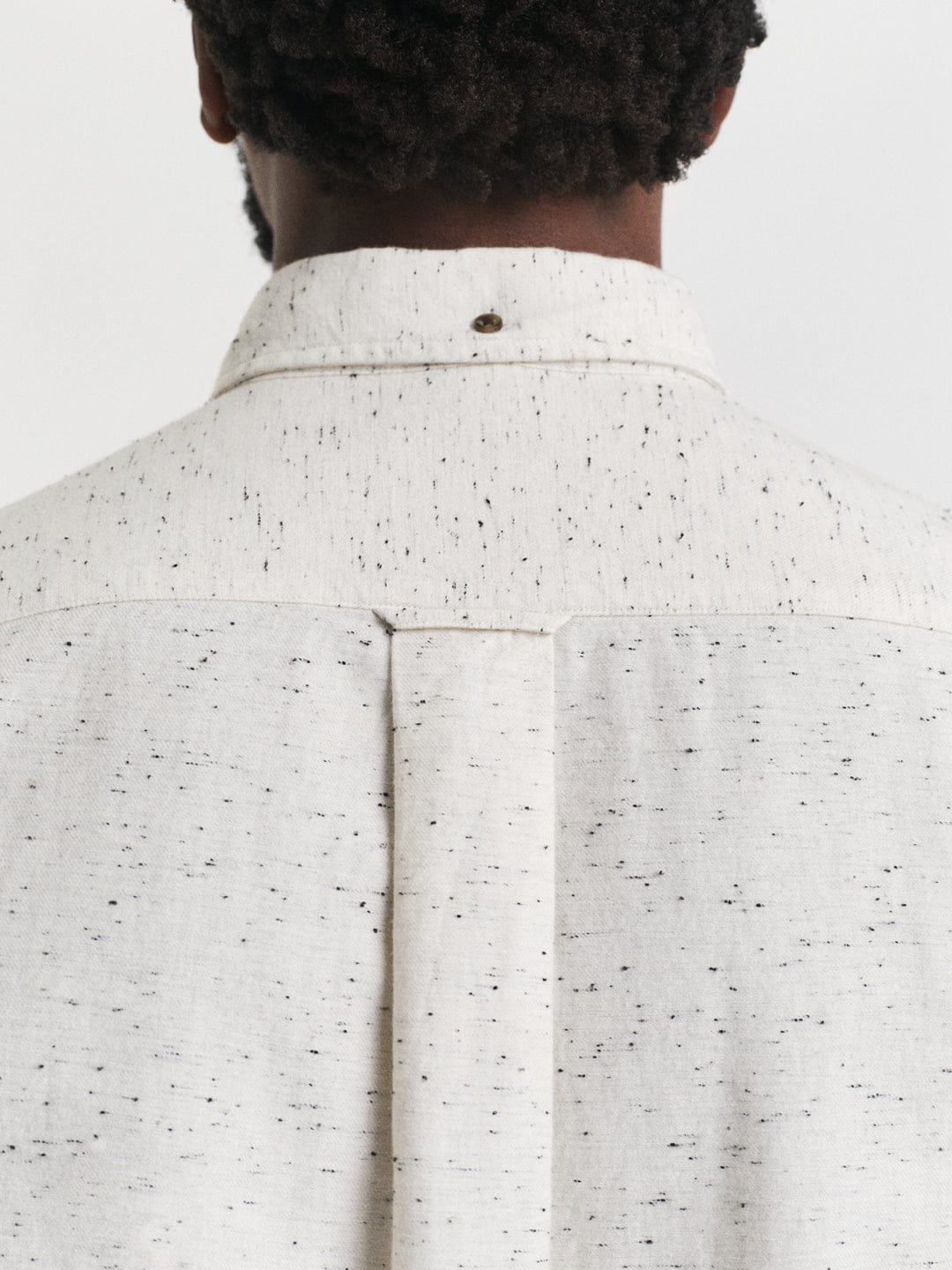 Gant Men Cream Solid Collar Shirt