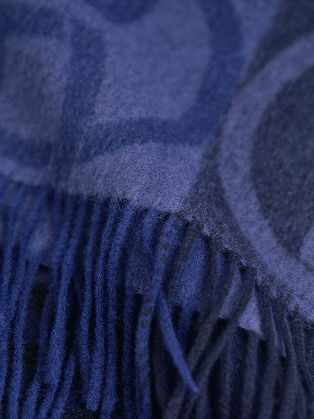 Gant Women Blue Jacquard Scarf