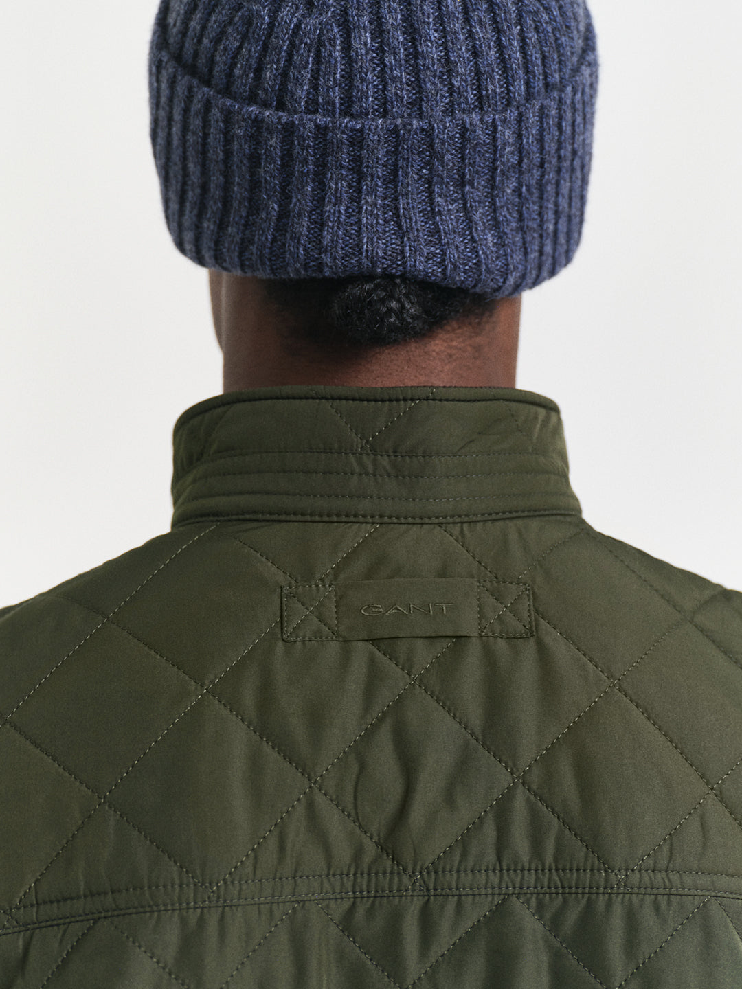 Gant Men Green Solid Collar Jacket