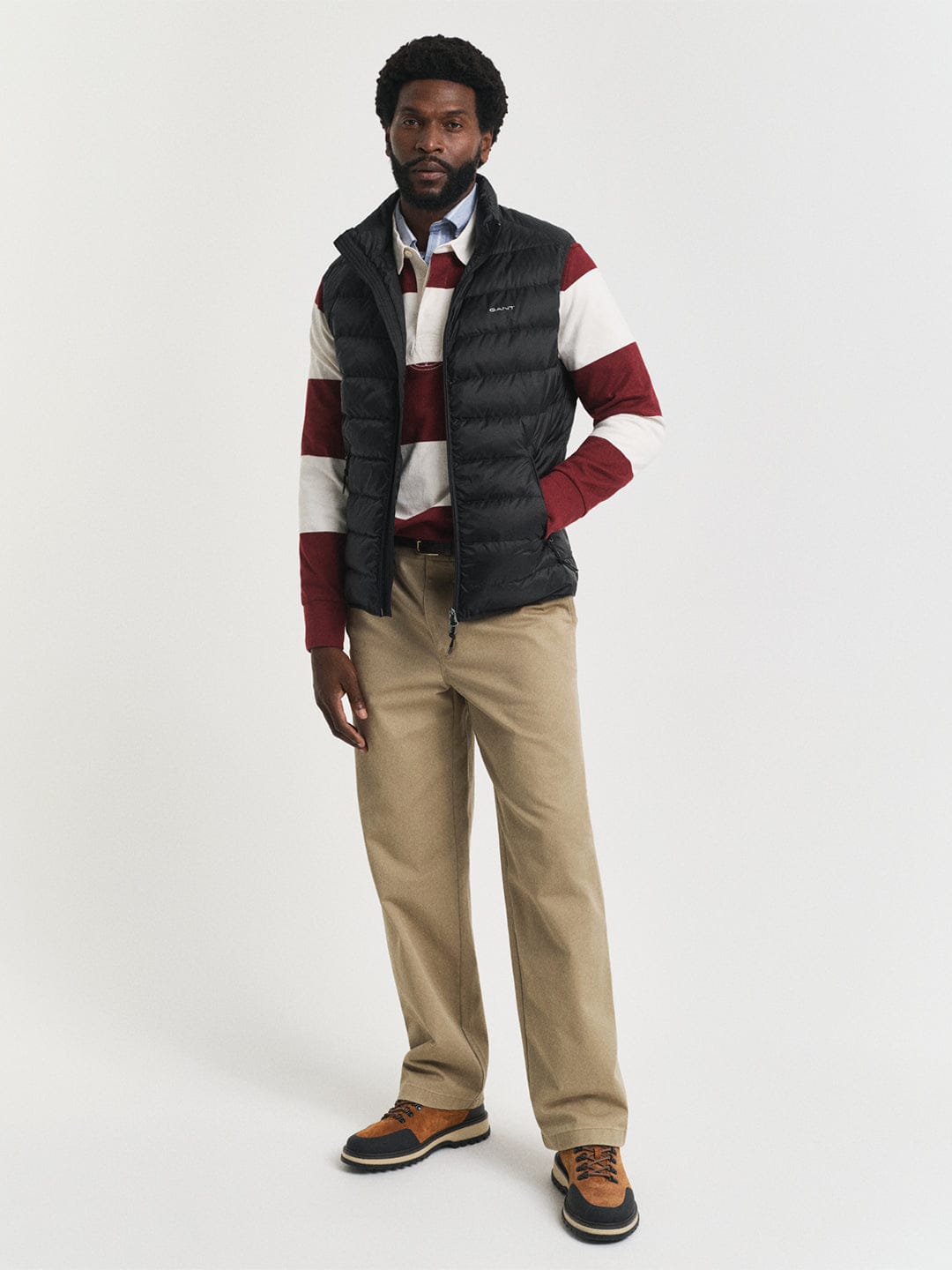 Gant Men Black Solid Collar Jacket