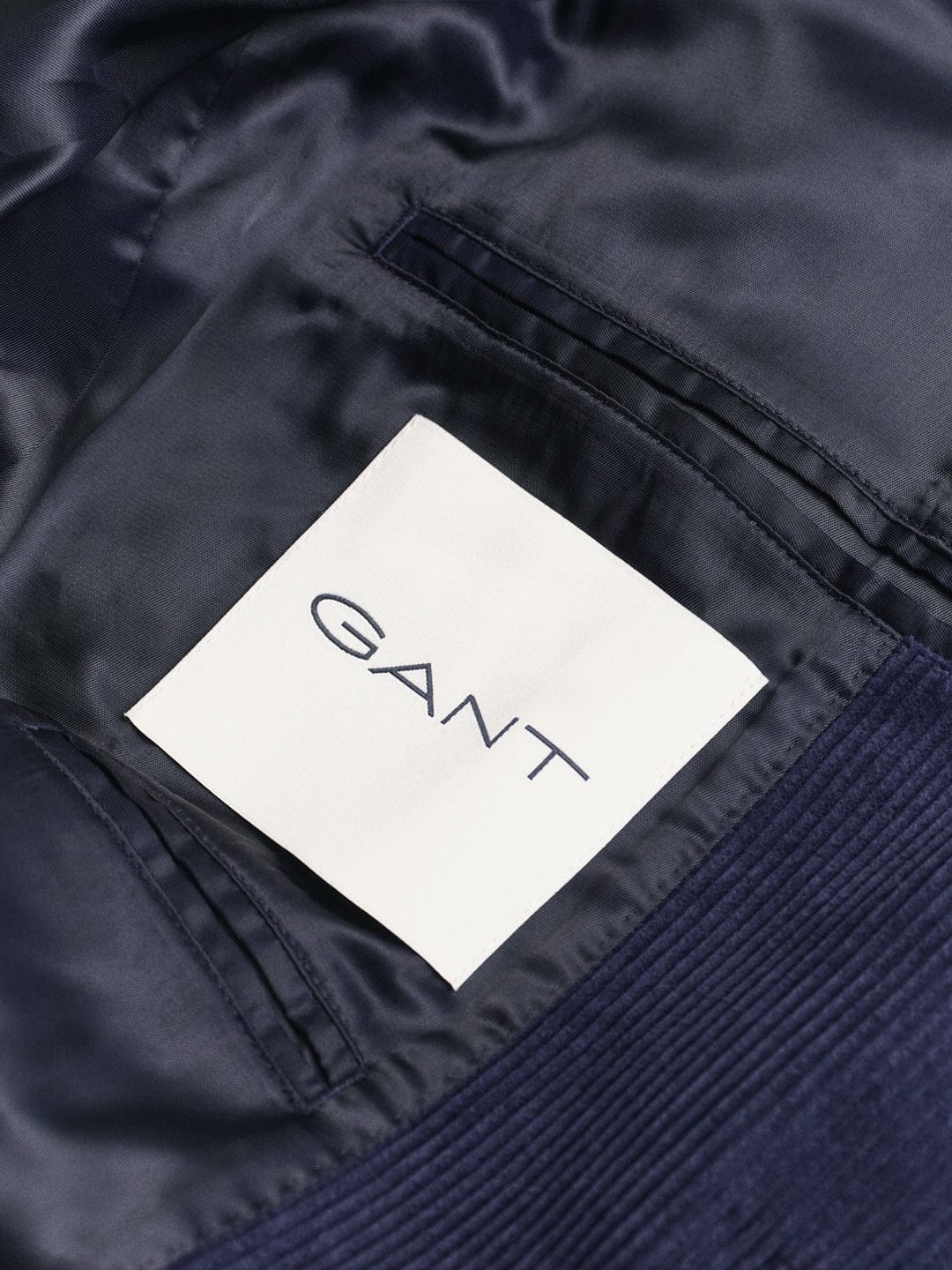 Gant Men Blue Solid Collar Blazer
