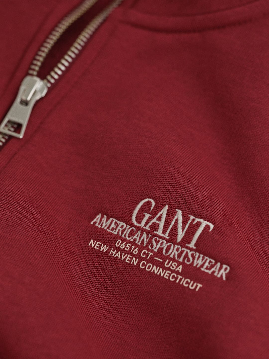 Gant Boys Red Graphic Turtle Neck Sweatshirt
