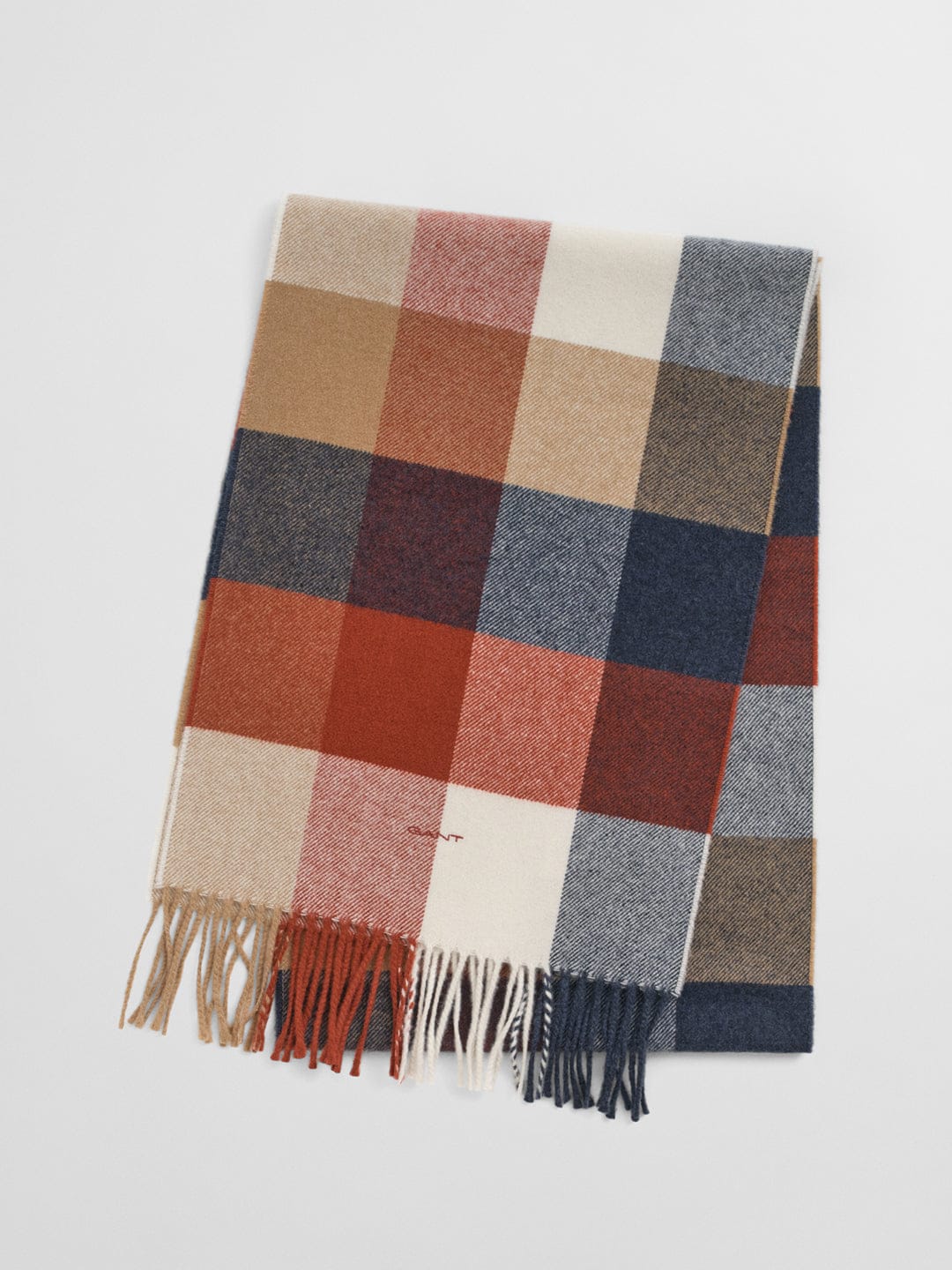 Gant Men Red Checks Scarf