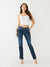 True Religion Women Blue Solid Slim Fit Mid-Rise Jeans