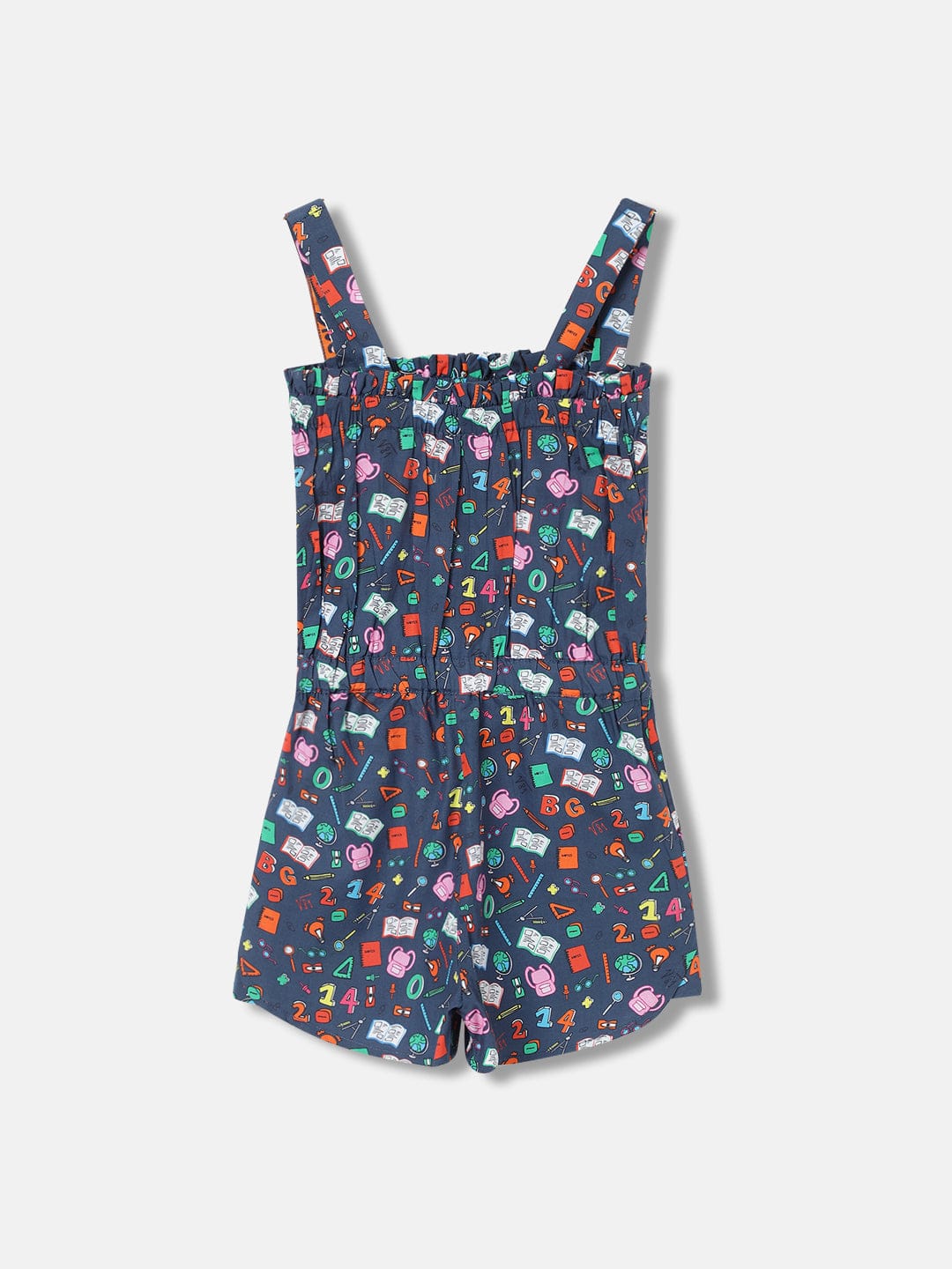 Blue Giraffe Girls Blue Playsuit