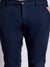 Bruun & Stengade Men Navy Blue Solid Slim Fit Trouser