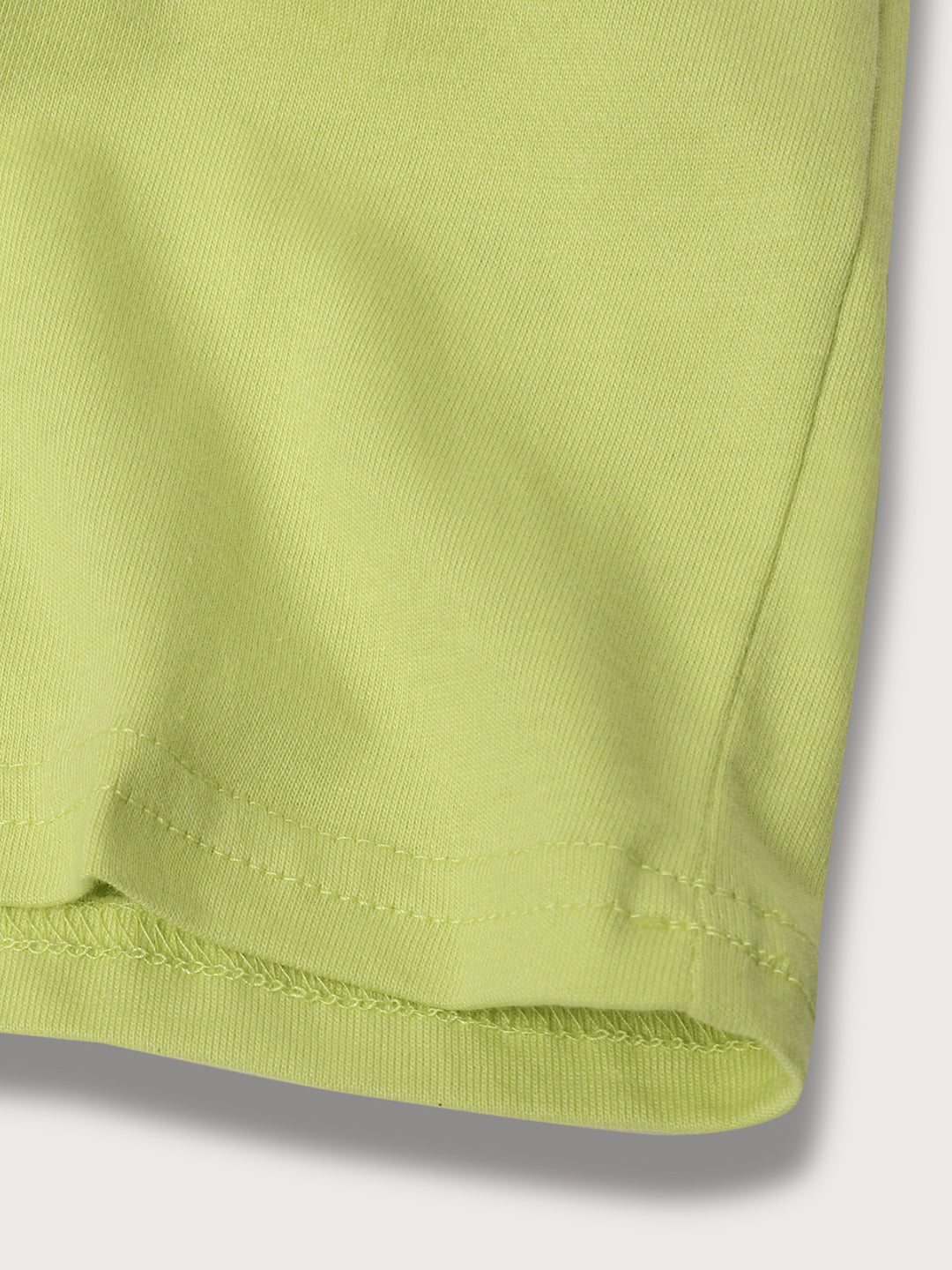 Blue Giraffe Boys Green Printed Round Neck Short Sleeves Tshirt