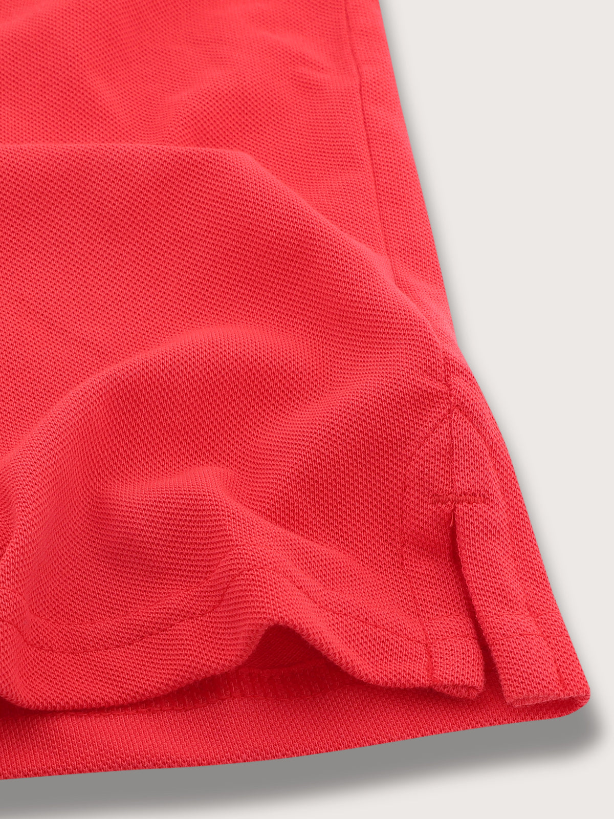 Blue Giraffe Boys Red Solid Polo Collar Short Sleeves Tshirt