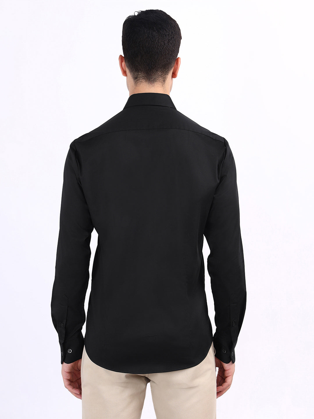 Iconic Black Fashion Slim Fit Shirt