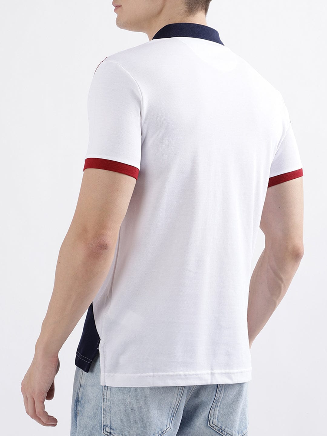 Iconic Men Blue Polo Tshirt