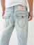 True Religion Men Blue Solid Straight Fit Mid-Rise Jeans