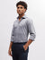 Bruun & Stengade Men Grey Solid Cutaway Collar Full Sleeves Shirt