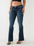 True Religion SN Joey Flared Blue Low-Rise Solid Jeans