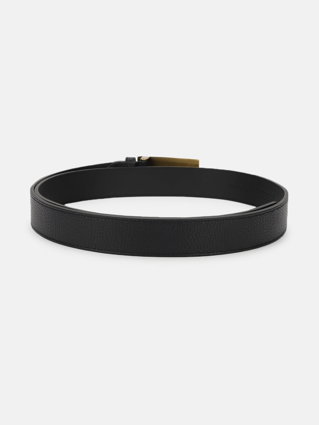 Just Cavalli Men Black Solid Push Pin Buckle Belt