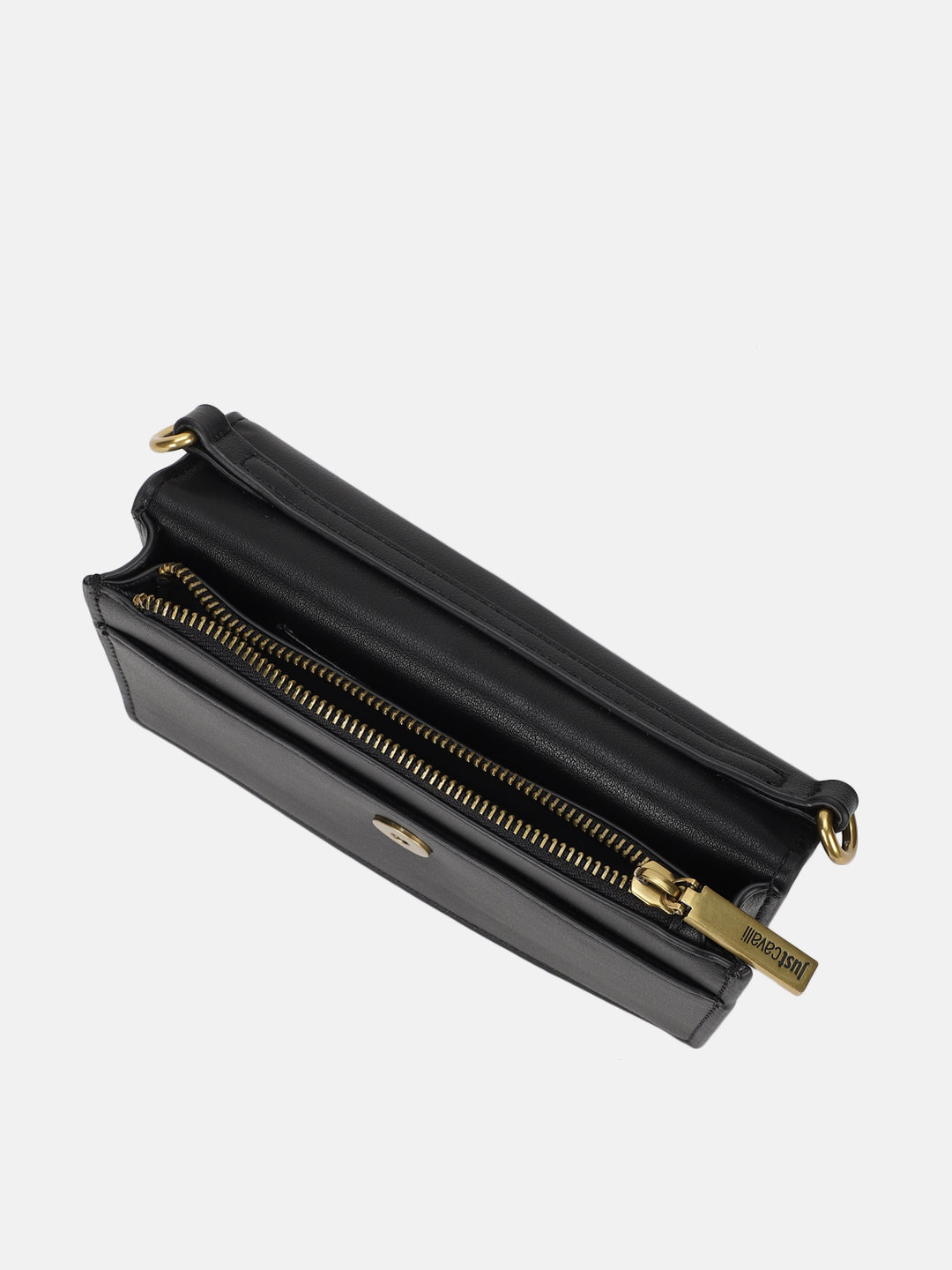 Just Cavalli Women Black Solid Textured Wallet