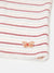Blue Giraffe Girls White Striped Round Neck Sleeveless T-Shirt