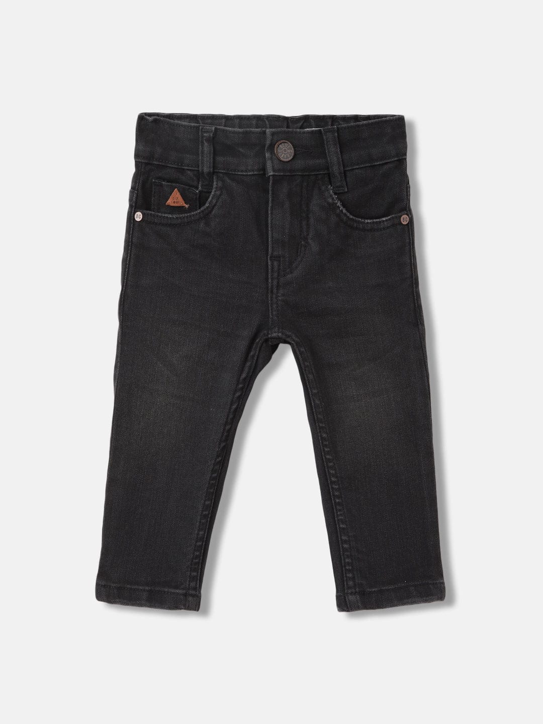 Blue Giraffe Boys Black Straight Fit Jeans