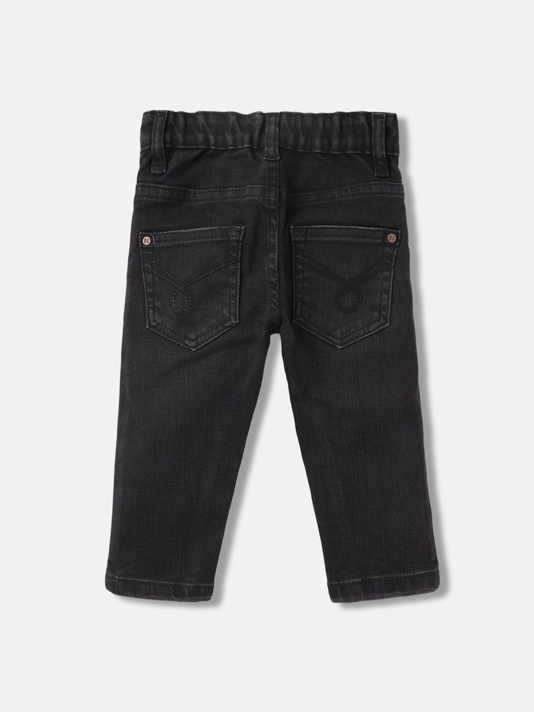 Blue Giraffe Boys Black Straight Fit Jeans