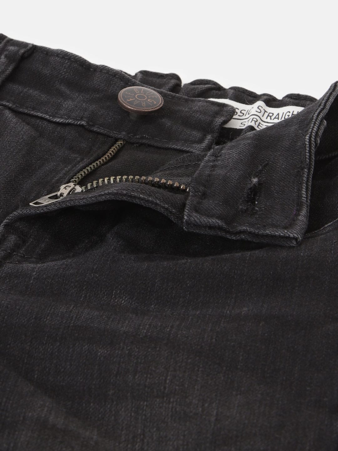 Blue Giraffe Boys Black Straight Fit Jeans