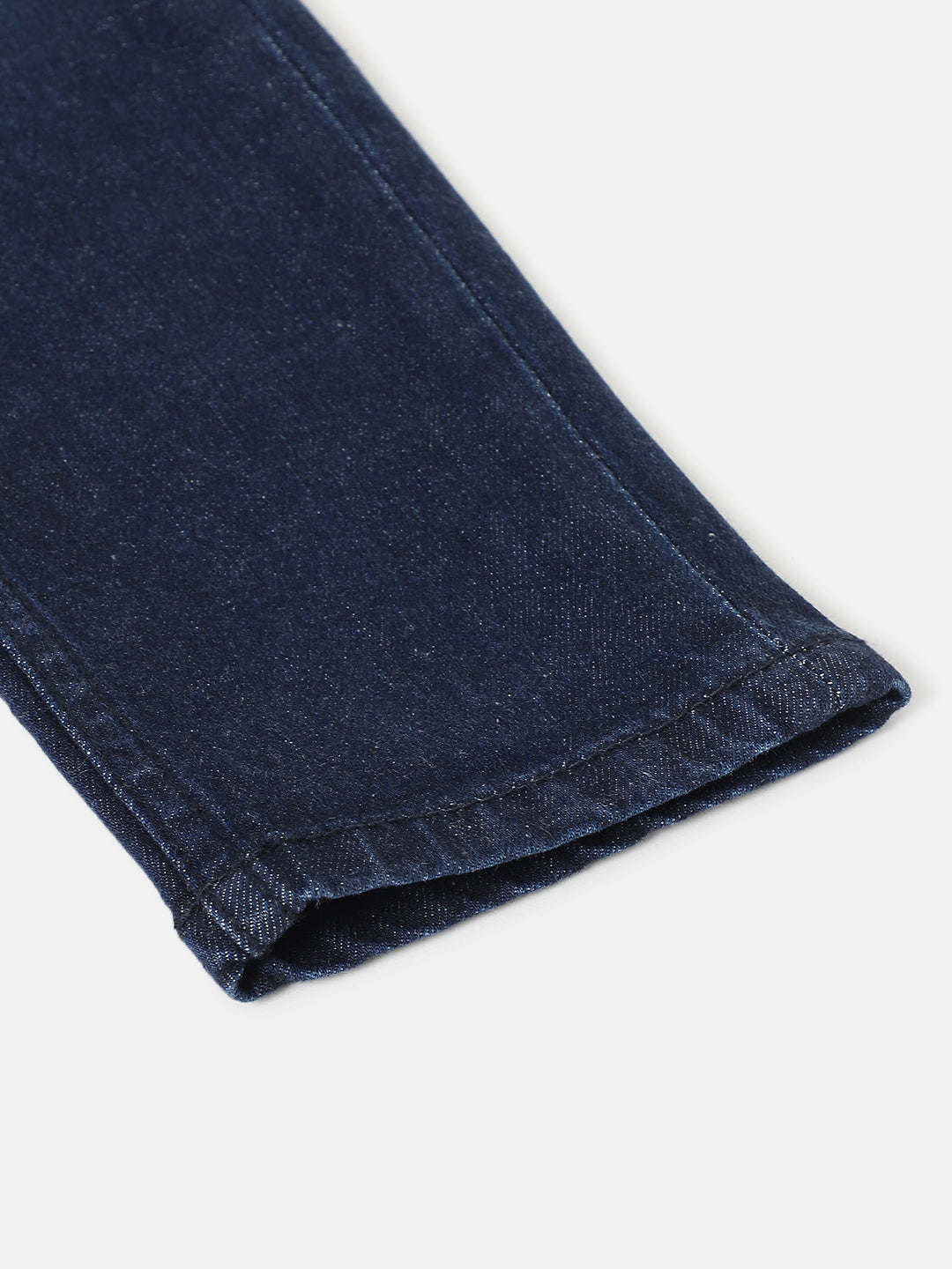 Blue Giraffe Boys Blue Solid Slim Fit Jeans