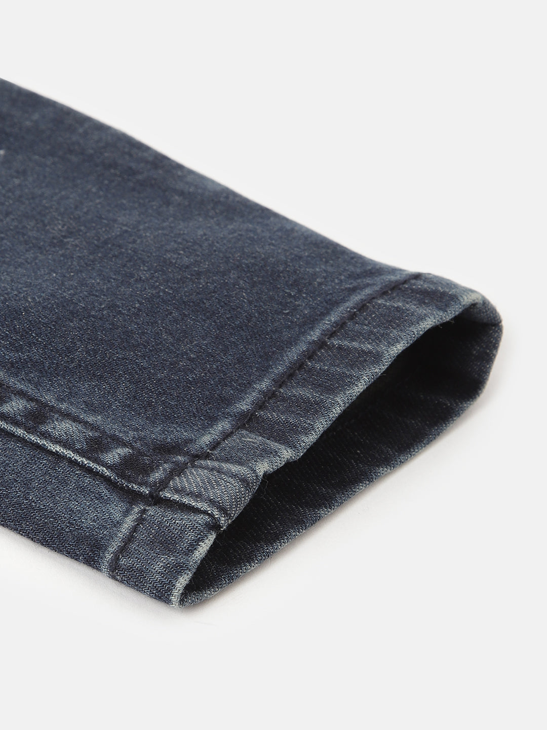 Blue Giraffe Boys Blue Solid Straight Fit Jeans