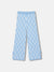 Elle Girls Blue Printed Relaxed Fit Trouser
