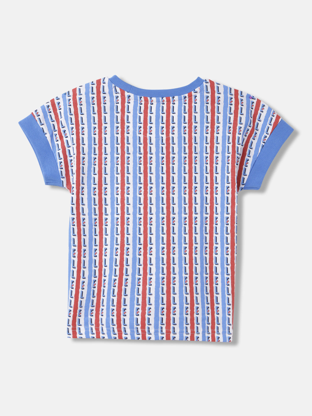 Elle Girls Multi Printed Round Neck Short Sleeves T-Shirt