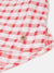 Elle Girls Red Checked Round Neck Full Sleeves Top