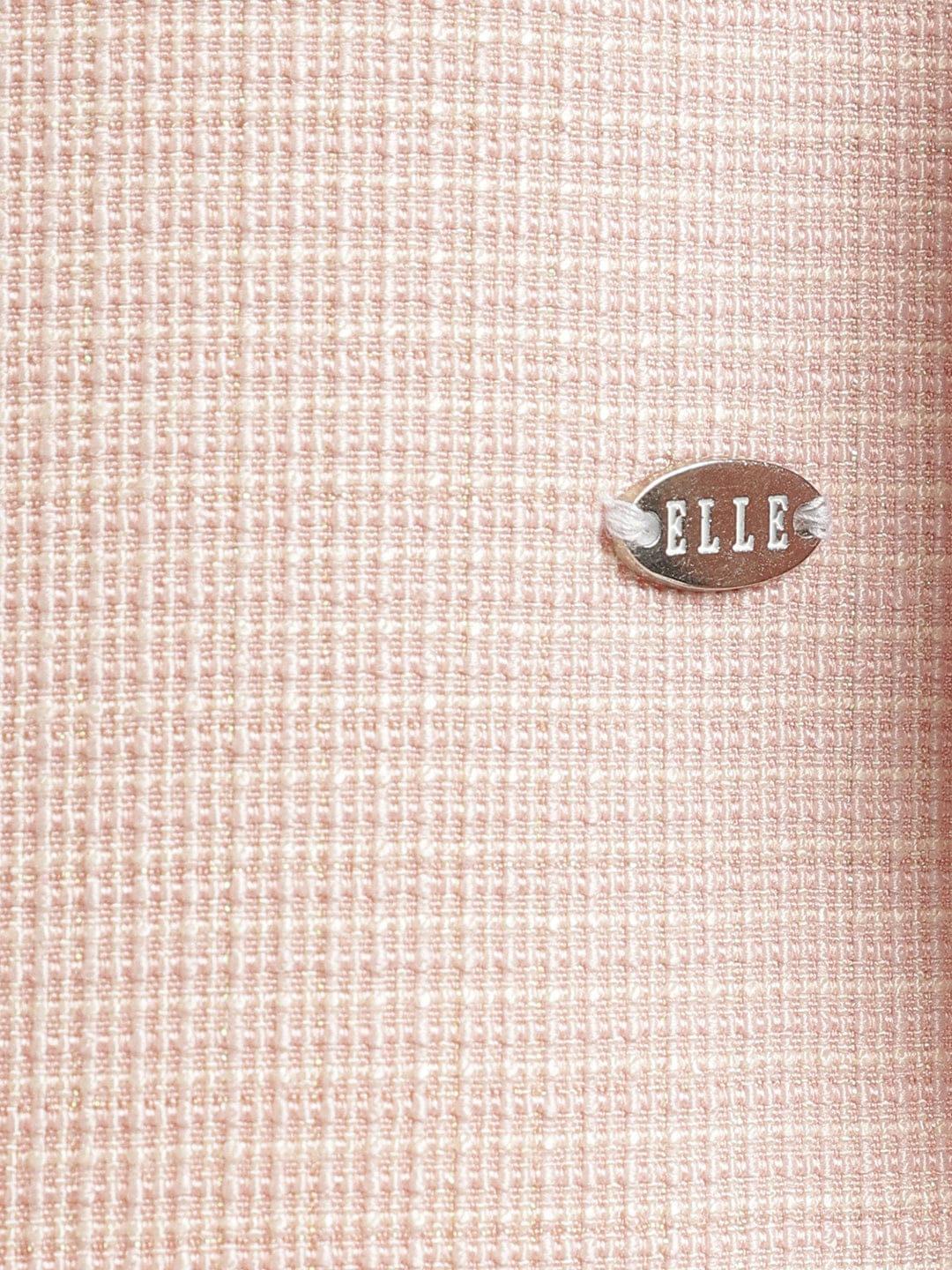 Elle Women Pink Band Collar Dress