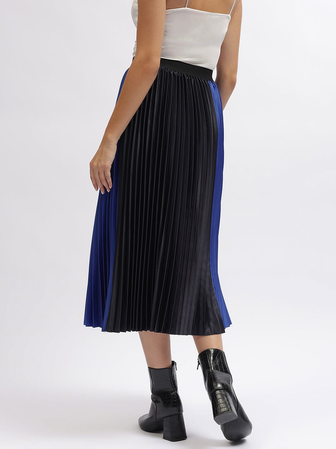 Elle Women Blue Relaxed Fit Skirt