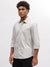 Iconic Men Grey Solid Spread Collar Full Sleeves Shirt