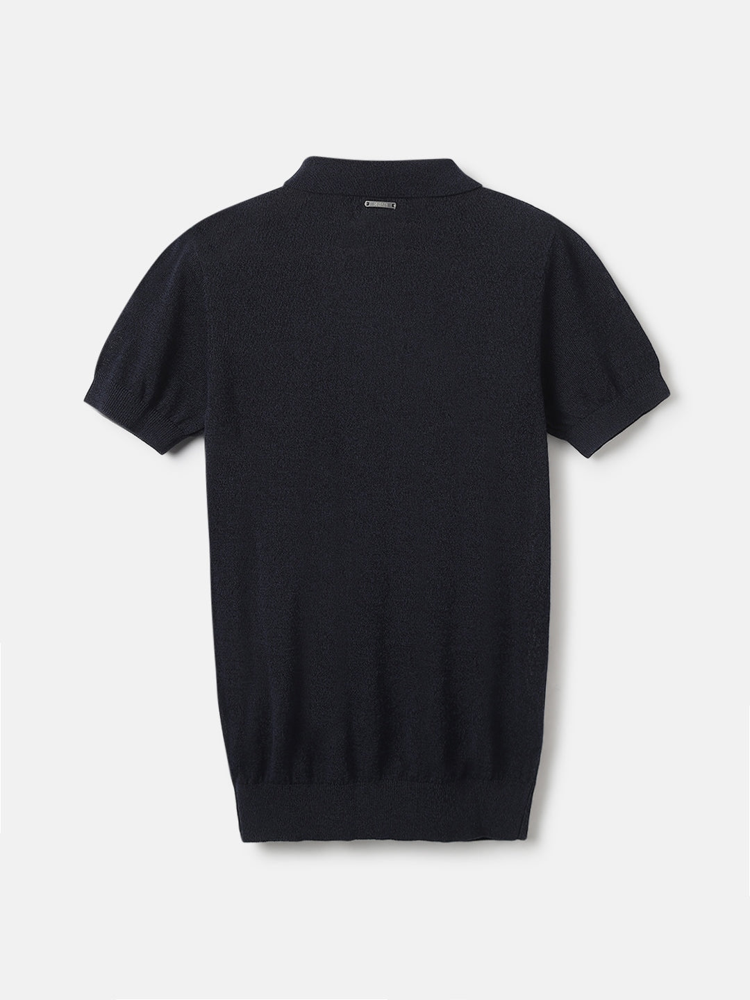 Antony Morato Kids Blue Solid Polo Collar Short Sleeves Tshirt