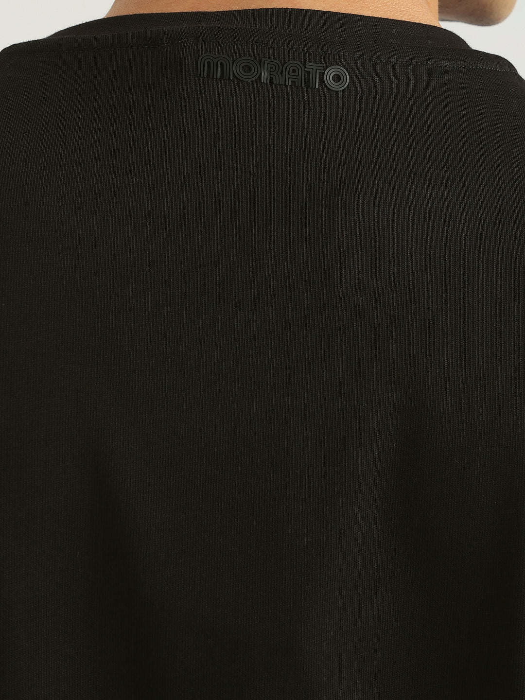 Antony Morato Men Black Printed Round Neck Short Sleeves Tshirt