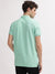 True Religion Men Green Printed Polo Collar Short Sleeves T-Shirt