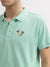True Religion Men Green Printed Polo Collar Short Sleeves T-Shirt