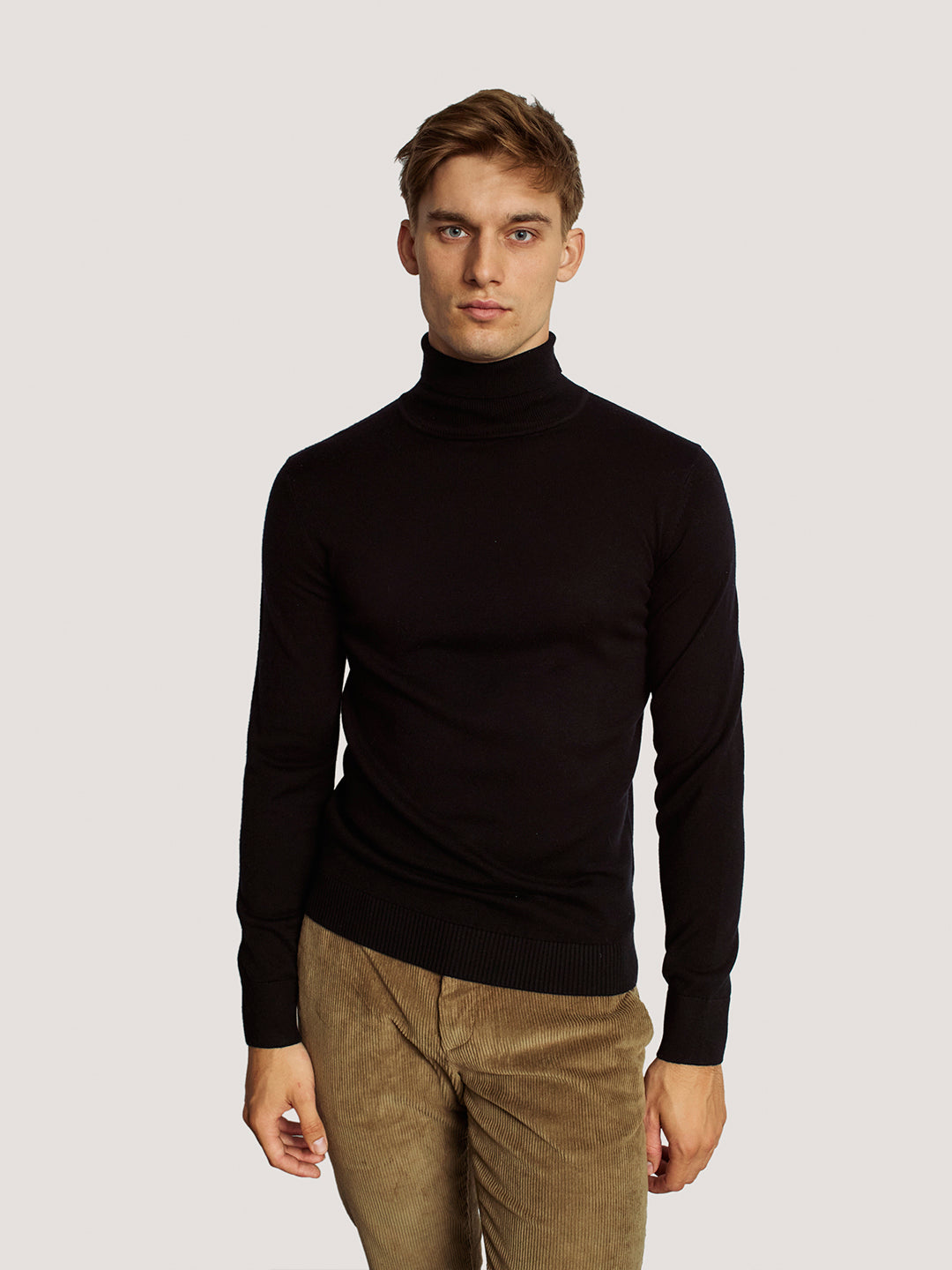 Shop Bruun Stengade Men Black Solid Turtle Neck Full Sleeves Pullover  Style Sweater Online