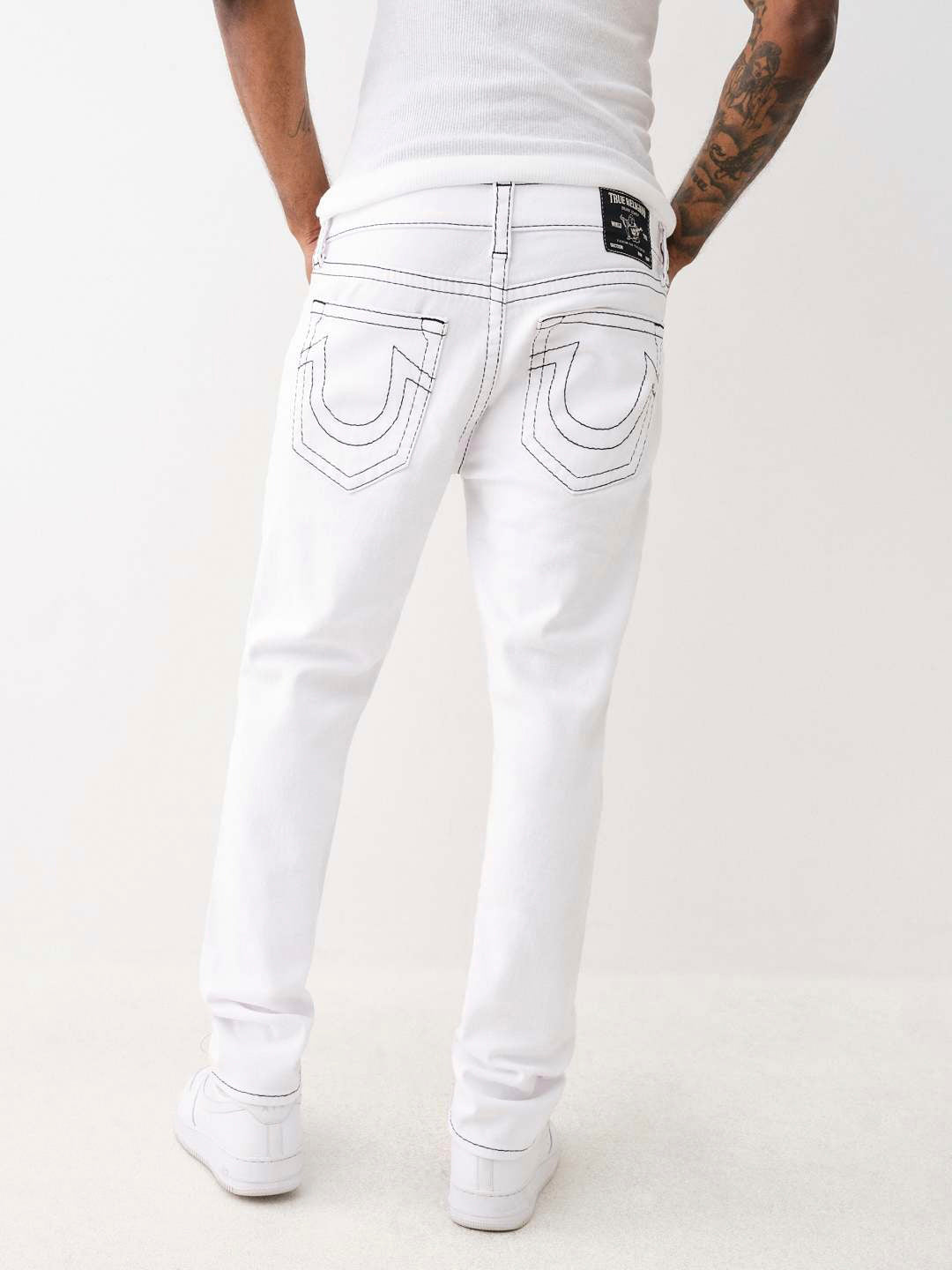 True Religion Men BIG T Rocco Slim Fit Mid Rise Jeans