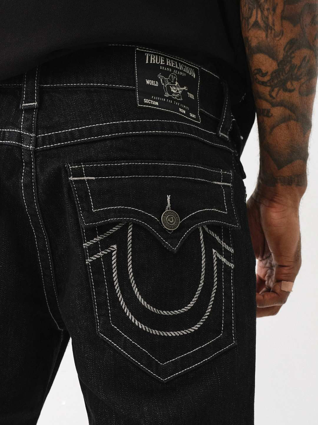 True Religion Men SN Ricky Straight Fit Mid Rise Jeans