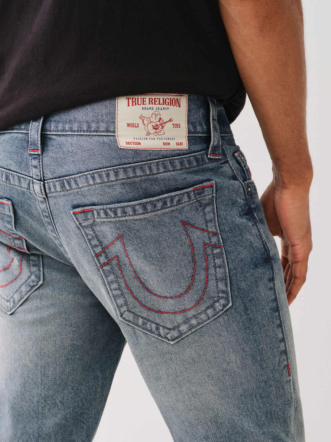 True Religion Men SN Geno Skinny Fit Medium Wash Jeans