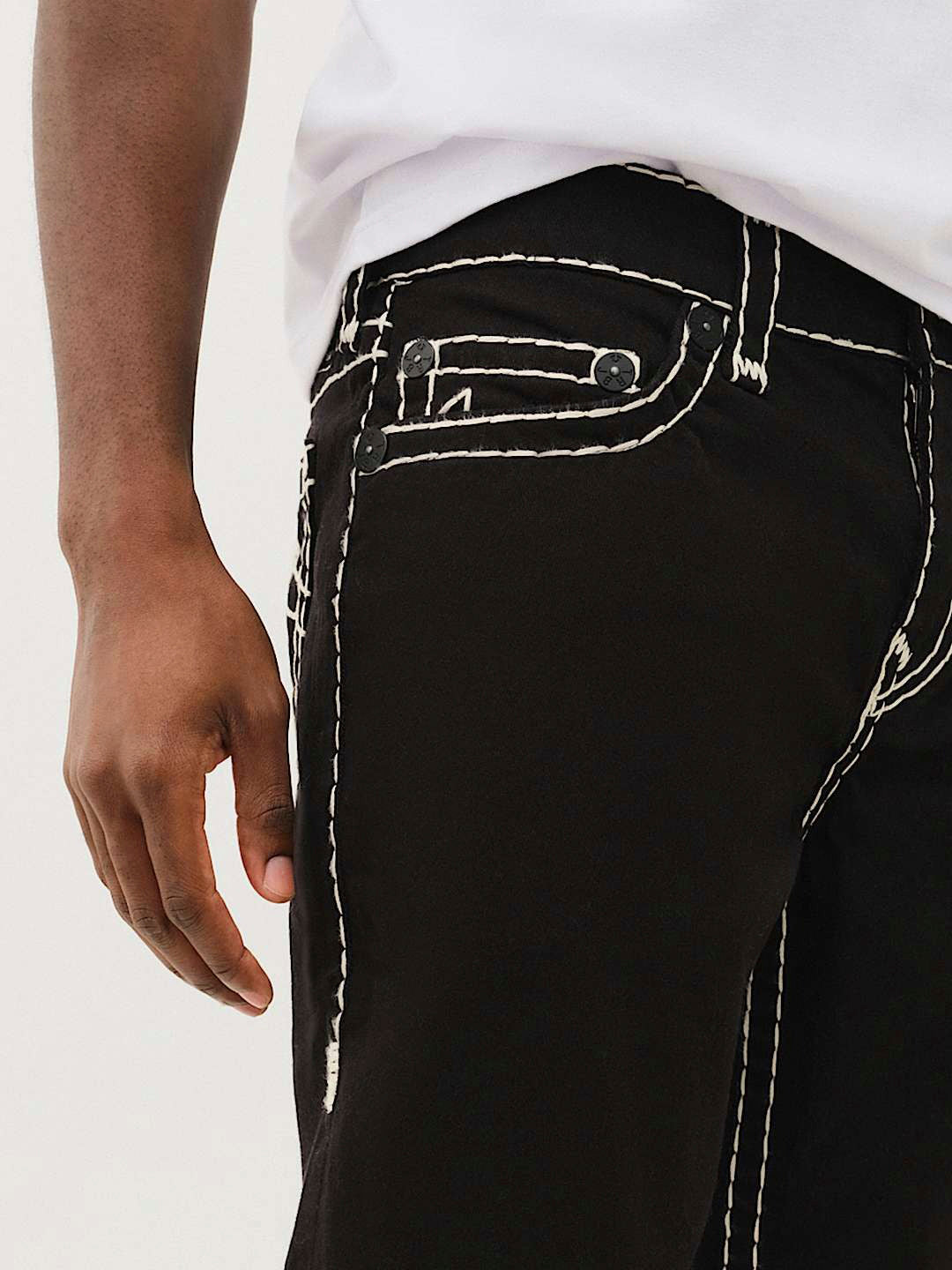 True Religion Men Super T Rocco Slim Fit Mid Rise Jeans