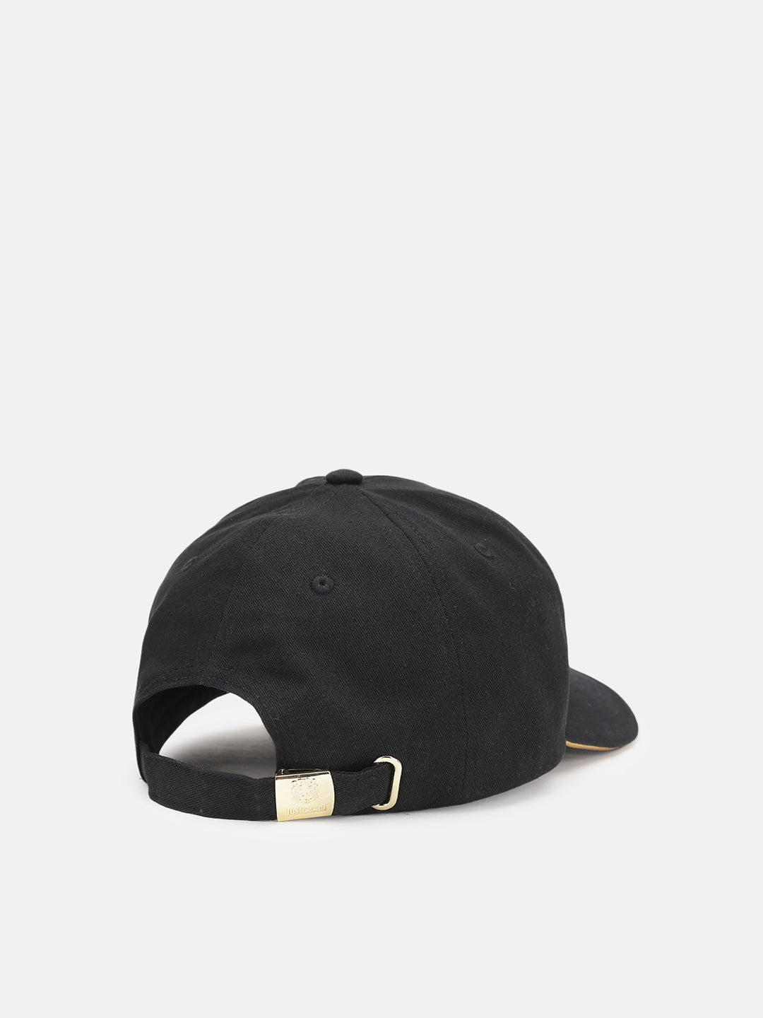 Just Cavalli Men Black Embroidered Baseball Caps