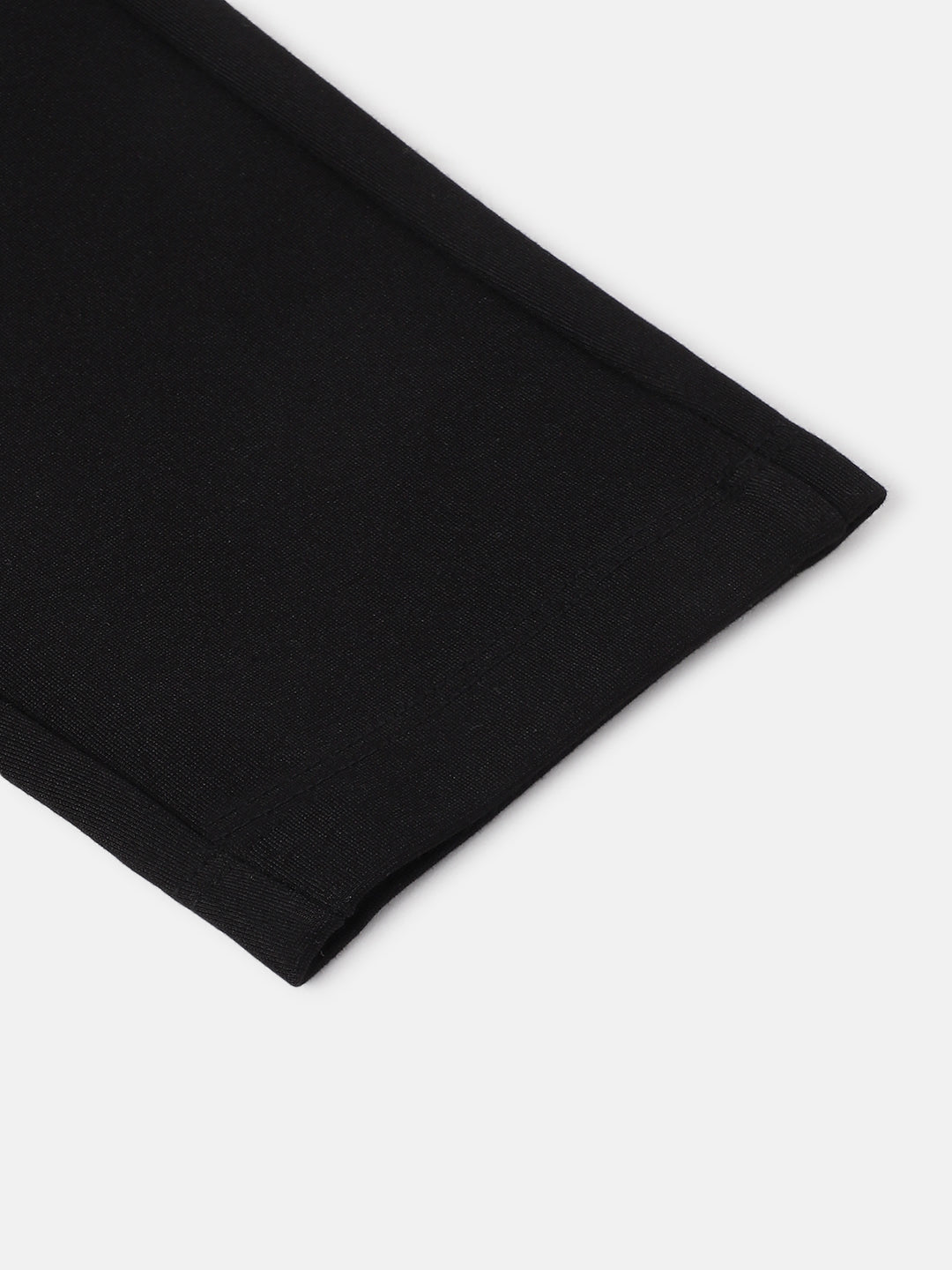 Blue Giraffe Girls Black Solid Slim Fit Jegging